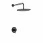 Set Grifo de ducha empotrado monomando MONZA black gun metal de IMEX